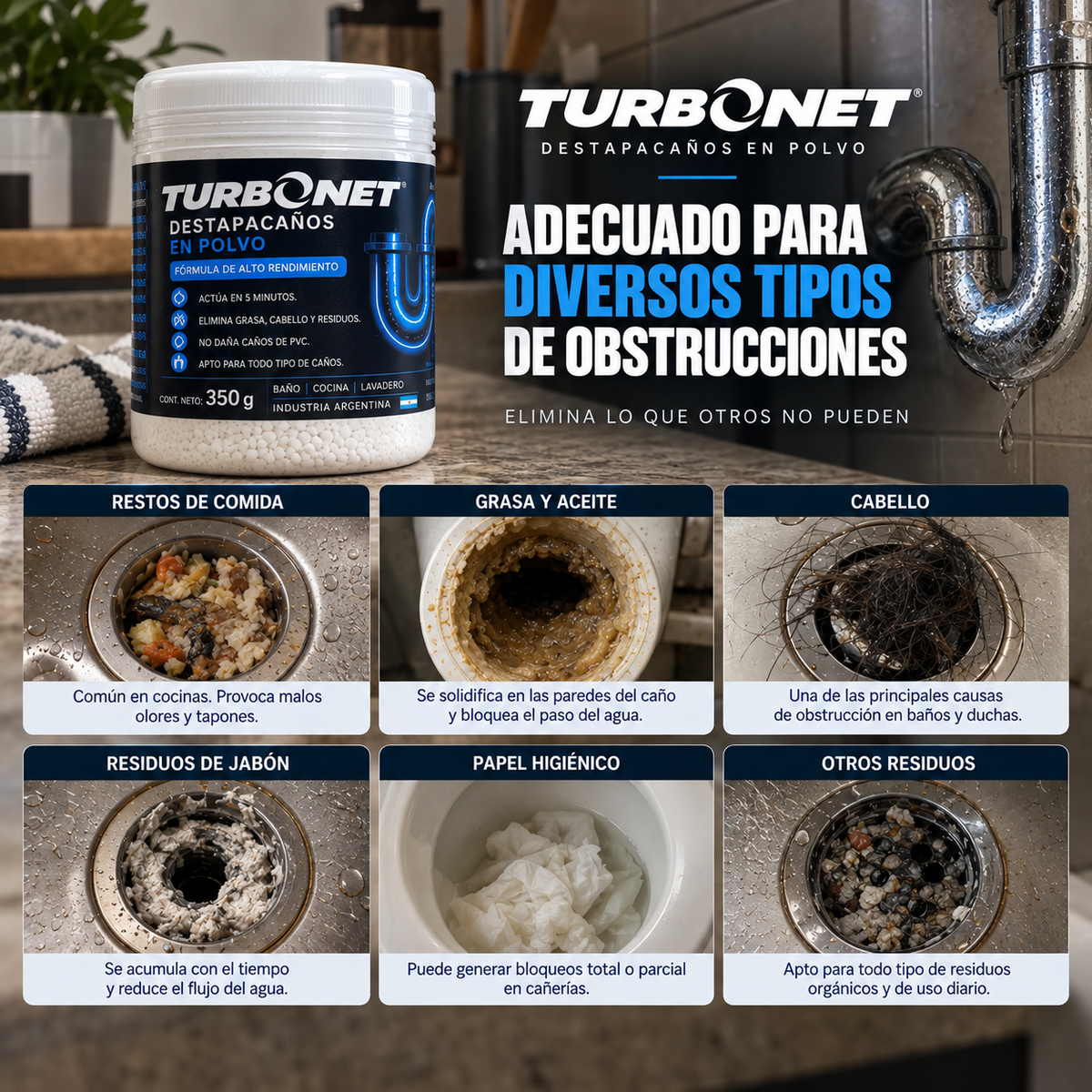 Turbonet  - Polvo destapacaño
