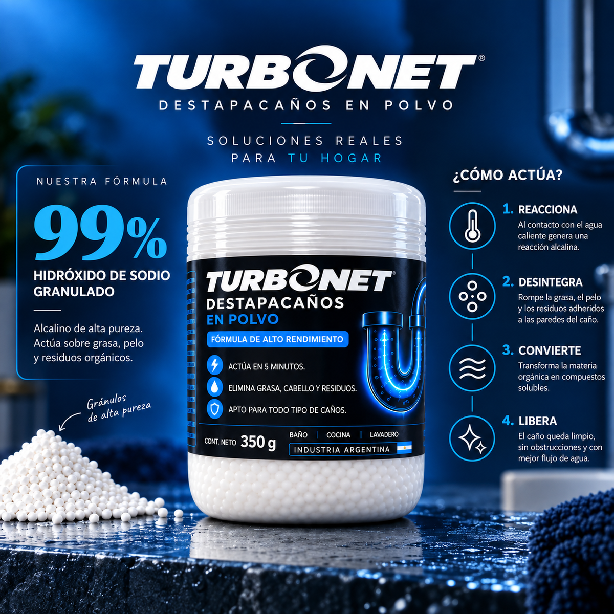 Turbonet  - Polvo destapacaño
