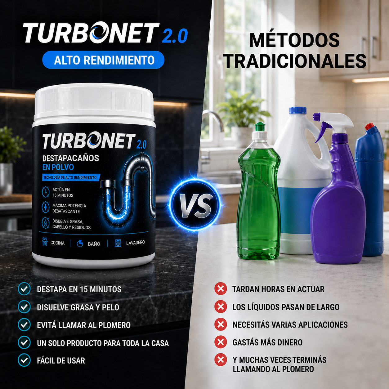 Turbonet 2.0 - Polvo destapacaño