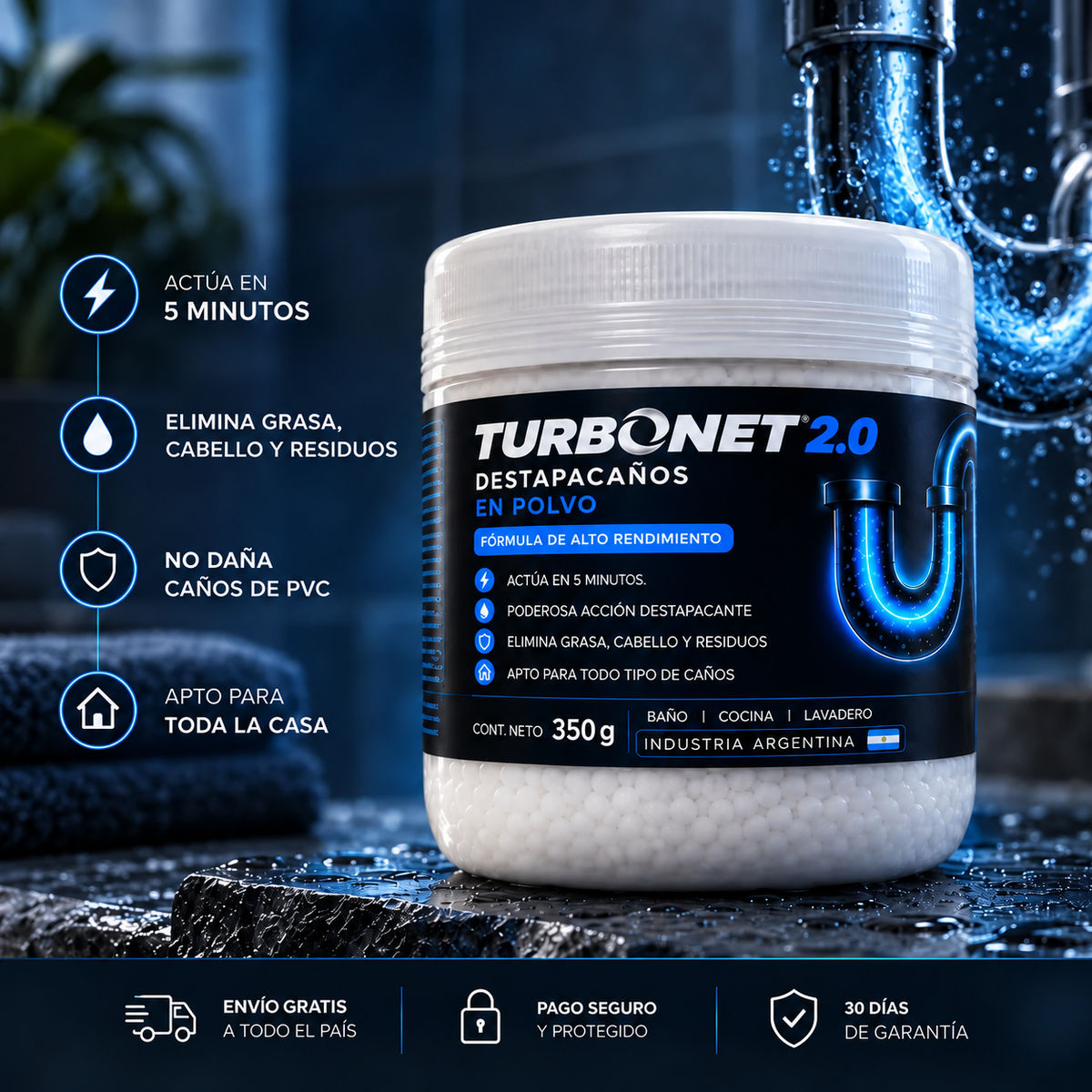 Turbonet  - Polvo destapacaño
